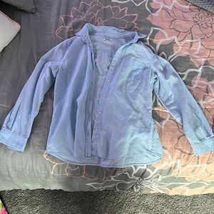 Light blue button down